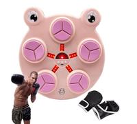 Poinçonneuse musicale générique - Machine de boxe musicale, Machine d'entraînement de musique de boxe de dessin animé montée sur | Entraîneur de vitesse de frappe réglable avec enfant