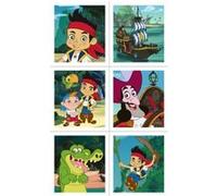 Poinçons autocollants Jake et les pirates du pays imaginaire 4 feuilles G