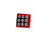 Poinçons de numéro de lettre en acier professionnel 3 mm Tampon en cuir Outil de gaufrage pour la fabrication de bijoux Outils de poinçonnage de projet