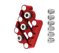 Poinçons professionnels pour le travail du bois - Design auto-centrage - Gabarits de perçage en alliage d'aluminium - Jauge de cheville - Gabarit de positionnement multi-trous