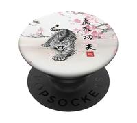 Poing de Kung Fu Griffe de Tigre PopSockets PopGrip Adhésif