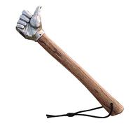 Poing De Pouce En Acier Inoxydable Conception De Poing De Marteau D'urgence Avec Manche En Bois Pour Le Jardinage Et L'artisanat Ménager