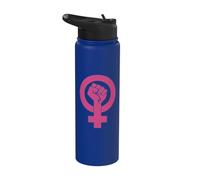 Poing de puissance féministe Stainless Steel Insulated Water Bottle