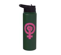Poing de puissance féministe Stainless Steel Insulated Water Bottle