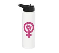 Poing de puissance féministe Stainless Steel Insulated Water Bottle