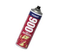 POINT 006 Colle en Spray Résistante à 120°C - Collage Multi-Surfaces, Pulvérisation Uniforme et Finition Transparente Jusqu'à 2 m² pour Garnitures Auto, Tapisserie et Bricolage - 500 ml