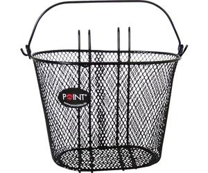 Point 05102800 Panier de vélo Avant Grip Ergonomique Fixation sur Guidon Noir 25 x 16 x 16 cm