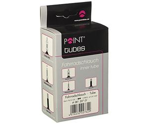 Point 08120801 Bicycle Inner Tube ETRTO 47/57-559-Valve Dv-Black, 26 x 1,75/2,125 08120701