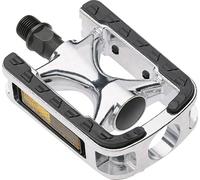 Point Pédale en aluminium City/comfort 26007400 Revêtement Kraton Argent/Noir