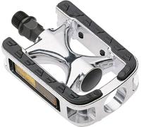 Point City-/Komfort-Pedale Pédale de vélo argent, noir