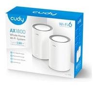 Cudy Système WiFi Mesh M1800 – AX1800 Wi‑Fi 6 Bi‑bande (2,4/5 GHz) – Pack de 2