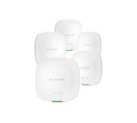 HPE Borne d'accès sans fil Instant On AP21 (RW) Wi‑Fi 6 2,4/5 GHz montable plafond/mur pack de 5