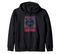 Point de Croix en Forme de cœur - Point d'aiguille des Vacances, Paix Joie et Amour Sweat à Capuche