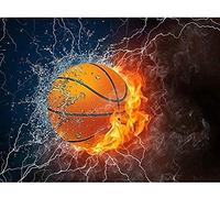 point de croix kit complet adulte,Basketball,dmc canevas point de croix kit complet,40×50cm,debutant broderie point de croix imprimé