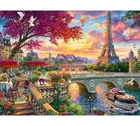 point de croix kit complet adulte,Beau Paris,dmc 11CT canevas kit complet,debutant broderie point de croix imprimé 40×50cm