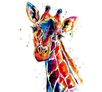 point de croix kit complet adulte,Girafe,dmc canevas point de croix kit complet,40×50cm,debutant broderie point de croix imprimé