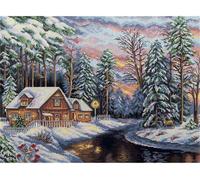 Point de croix Panna "Silent Christmas Eve" set de broderie 40x28.5cm