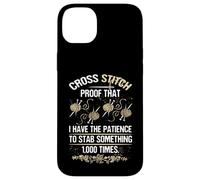 Point de Croix Patience Stab Something 1000 Fois Coque pour iPhone 14 Plus
