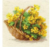Point de croix Riolis "viol jaune", modèle de comptage