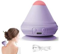Point de déclenchement - Appareil de massage - Balle de massage électrique - Chaleur et vibration - 2 en 1 - Avec ventouse - 200 g - Mini appareil de massage pour le dos, la nuque - Relaxation