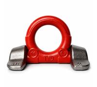 Point de levage à souder G80, œil de levage en acier allié forgé avec doubles coussinets à souder for godet de tracteur, pelle, chariot élévateur et dépanneuse, gréement de grue(10T/20000LBS)