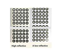 Point de marquage du scanner 3D Point de repère de numérisation 3D Scanner 3D portatif Marqueur réfléchissant Point cible 6 Extérieur 10 positionnement précis et bonne identification(Regular tenacity)