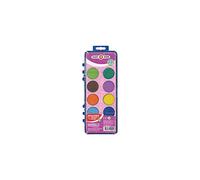 POINT DE MIRE 12 Past Gouaches 28Mm + 1 Pinc Papeterie Fourniture Scolaire
