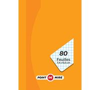 Point De Mire Bloc direction 74x105 80 feuilles petits carreaux