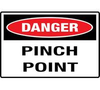 Point de pincement de danger 15,2 x 20,3 cm, design élégant et proéminent, parfait pour la maison, le bureau, les portes d'entrée, les murs, les fenêtres