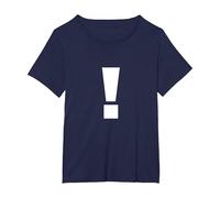 Point de Point d'exclamation T-Shirt, Femme Grandes Tailles, Bleu Marine, 3X