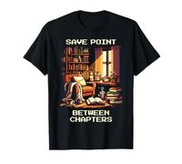 Point de sauvegarde : entre les chapitres | Pixel Art for Bookworms T-Shirt