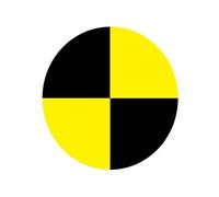 Point De Suivi De Marque Diagonale Jaune Et Noir, Point De Marquage, Cible D'étalonnage, Point De Marquage De Numérisation 3D Circulaire, Point De Numérisation Mat(20mm/1500pcs)