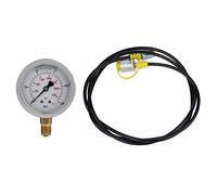 Point de test pour tuyau hydraulique, raccord M16x2 - BSP1/4 avec manomètre de 0 à 250 bars / 3600 PSI, kit de tuyau de test de pression de 1,5 mètre pour le diagnostic des système