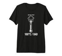 Point d'ébullition 100°C Funny Science Dad Graphic T-Shirt Haut de Gamme