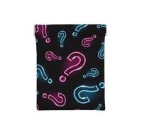 Point d'interrogation au néon sans Soudure, Sac de Rangement pour Femmes, Portefeuille supérieur à Presser, Petit Porte-Monnaie, Pochette de Changement