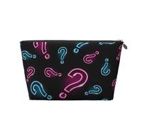 Point d'interrogation au néon sans Soudure, Trousse de Toilette Trousse de Maquillage Sac à cosmétiques Trousse de Toilette de Voyage Portable