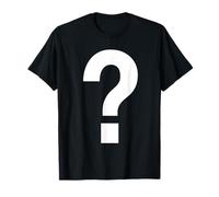 Point d'interrogation Blanc des Deux côtés de la série Alphabet T-Shirt