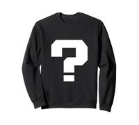 Point d'interrogation Carré Police Ponctuation Mark 80s Sweatshirt