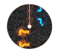 Point d'interrogation Jupe de sapin de Noël 76,2 cm, 91,4 cm, 122,9 cm, grand tapis de décoration de Noël pour décoration de fêtes d'intérieur et d'extérieur