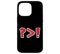 Point d'interrogation Point d'exclamation Grandes Questions drôles Coque pour iPhone 14 Pro Max