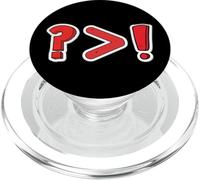 Point d'interrogation Point d'exclamation Grandes Questions drôles PopSockets PopGrip pour MagSafe