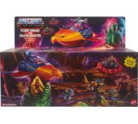 Coffret Les Maîtres de l’Univers Origins Jet et Bunker de Super-héros, avec Talon Fighter et Point Dread, 14 cm,