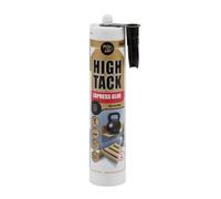 POINT HIGH TACK Colle de montage pour éléments de construction très lourds Colle hybride MS Polymère Colle hybride pour intérieur et extérieur Imperméable Haute élasticité 290 ml (1 cartouche, noir)