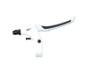 Point Komfort White Line / 29282900 Levier de frein 4 doigts Avec surface antidérapante Kraton Droit Blanc/noir