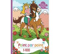 Point par point: 50 motifs de chevaux dans l'espace numérique de 1 à 100 à relier et à colorier.