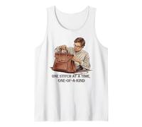 Point par Point Artisanat Cuir Fait Main Unique Débardeur