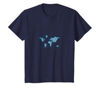 Point par Point, Nous connectons Le Monde T-Shirt, Enfant, Bleu Marine, 2 Ans