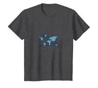Point par Point, Nous connectons Le Monde T-Shirt, Enfant, Chiné Foncé, 2 Ans