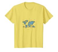 Point par Point, Nous connectons Le Monde T-Shirt, Enfant, Citron, 2 Ans