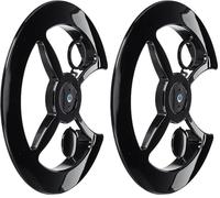 Point Pare-chaîne en PVC avec Fixation Universelle Noir Noir 42-44 Dents (Lot de 2)